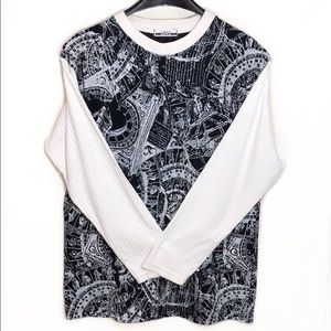 Snap Mens Patterned Long Sleeve Shirt